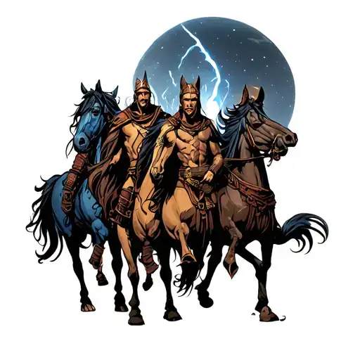 four horsemen of the apocalypse  tattoo design idea