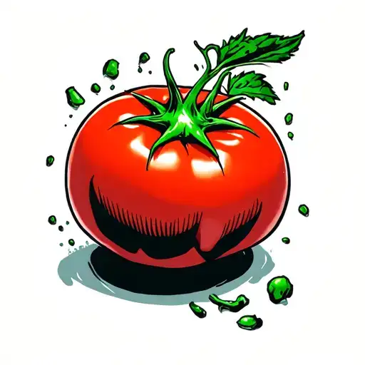 attack of the Killer tomato  tattoo design idea
