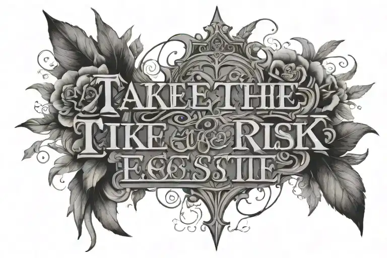 Take The Risk Ecclesiastes 11:4 tattoo design idea