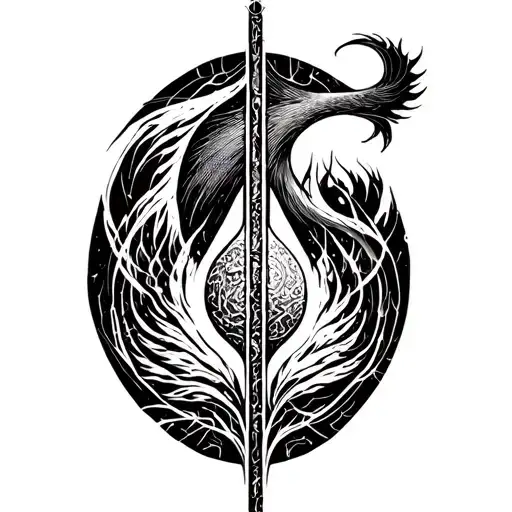 minimalist sigil style, unborn child, my favourite what if tattoo design idea