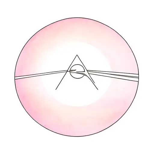 solar eclipse with pink Floyd dark side of the moon album cover in front  tattoo design idea