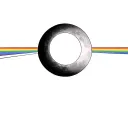 solar eclipse with pink Floyd dark side of the moon album cover in front  tattoo design idea