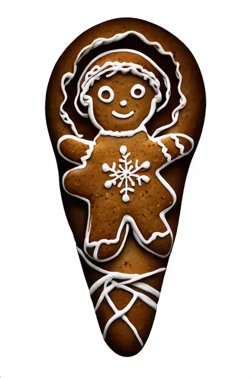 gingerbread tattoo design idea