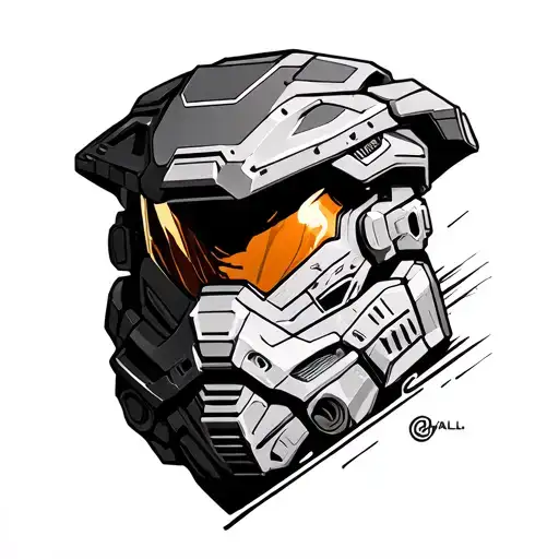 Halo Legendary tattoo design idea