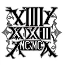 "VIII XIII MCMXC" roman numerals tattoo design idea