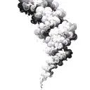 Filler Clouds and Smoke tattoo design idea