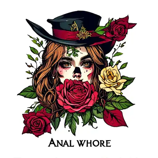 anal whore tattoo design idea
