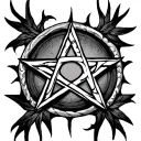 Pentagram tattoo design idea