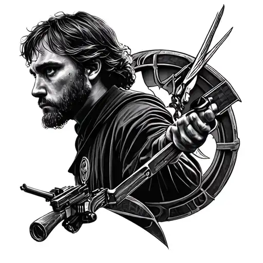 star wars lord of the rings harry potter hunger games tattoo design idea