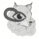 Make a tattoo design based off the Arctic Monkeys song, “Perhaps Vampires is a bit strong but…” tattoo design idea