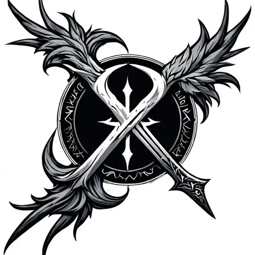 Skyrim logo tattoo design idea