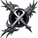 Skyrim logo tattoo design idea