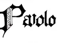 "Paolo" tattoo design idea