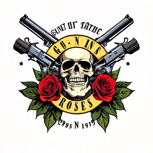 guns n roses tattoo design idea