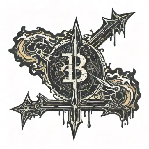 Burned on Cryptocurrency Symbols, Scar, Burn mark, Burnt flesh, Branded, Branded, Crypto, flesh wound, scarification  tattoo design idea