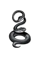 Snake Collar Bone tattoo design idea