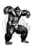 great ape dbz tattoo design tattoo design idea