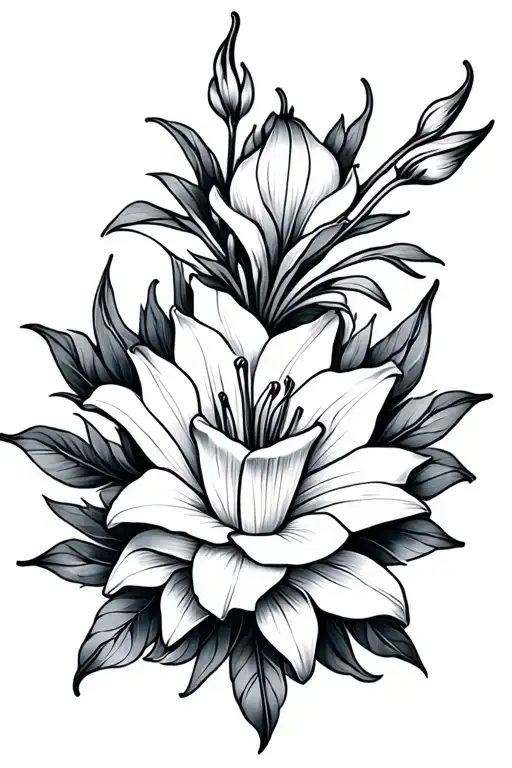 mandala lily rose hazel tattoo design idea