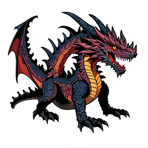 gore magala dragon from Monster Hunter tattoo design idea