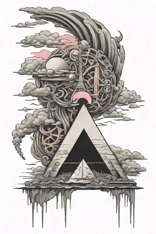 goodbye blue sky pink floyd tattoo design idea