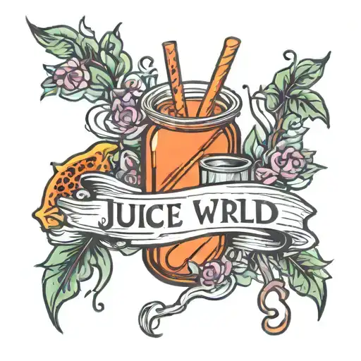 Tattoo that represents Juice WRLD tattoo design idea