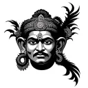 Hanuman Gada tattoo design idea