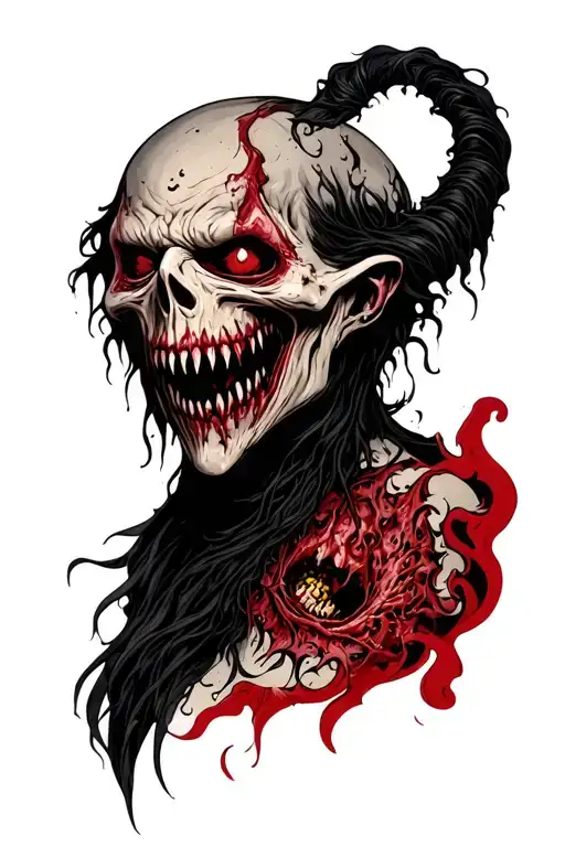 evil and dark tattoo design idea
