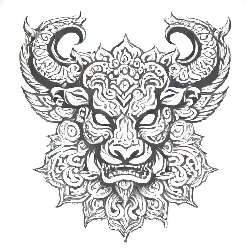 Nepali tattoo design idea