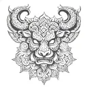 Nepali tattoo design idea