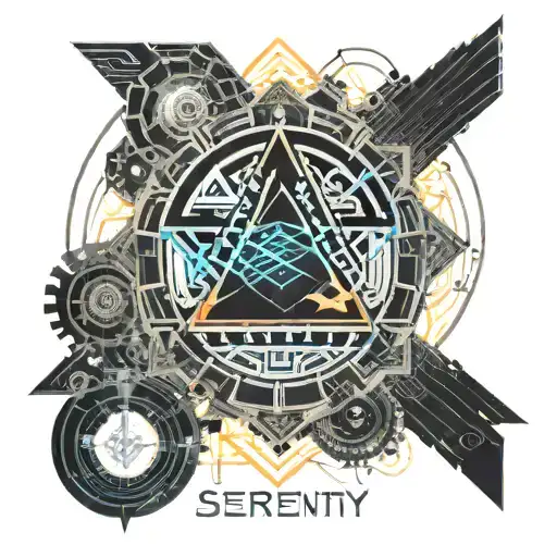 serenity prayer tattoo design idea