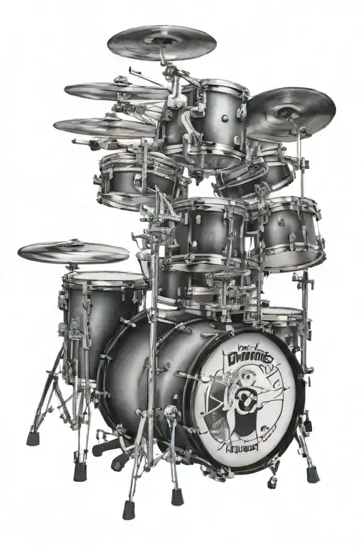 Drums MTB Photograph Metal tattoo design idea