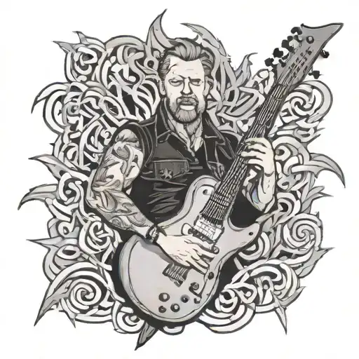 metallica james hetfield tattoo design idea