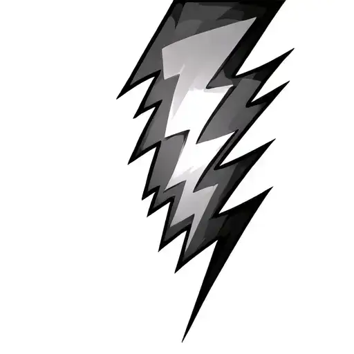 Coverup Lightning Bolts tattoo design idea