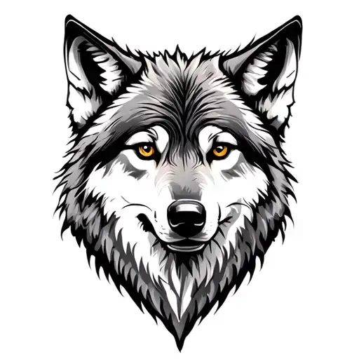 Turkish wolf tattoo design idea