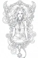 alice and chains symbolizing tattoo design idea