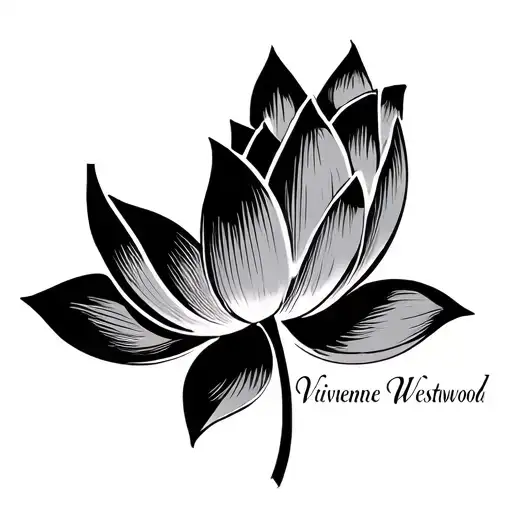 lotus vivienne westwood logo tattoo design idea