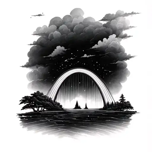 Rainbow Bridge tattoo design idea