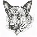 belgian malinois tattoo design idea