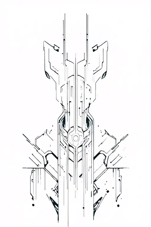 Cyberpunk 2077 Cyberware tattoo design idea