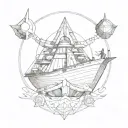 generational space ark  tattoo design idea