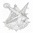 generational space ark  tattoo design idea
