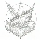 generational space ark  tattoo design idea