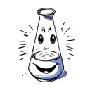 smiley lava lamp tattoo design idea