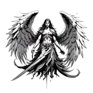 archangel uriel tattoo design idea