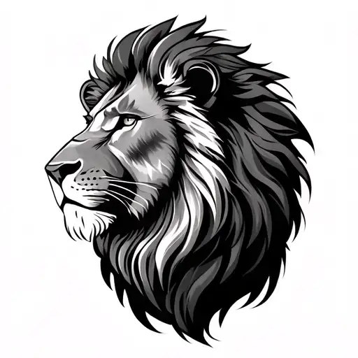 Lion Christian tattoo design idea