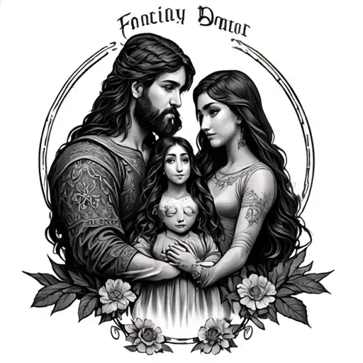 Family Protector tattoo design idea