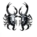 Taurus and Scorpio tattoo design idea