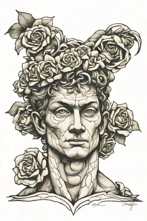 michelangelo's david tattoo design idea