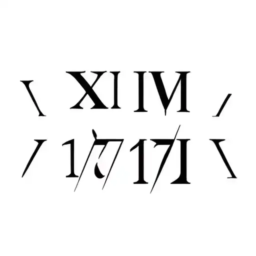 roman numeral 10. 17. 2022 tattoo design idea