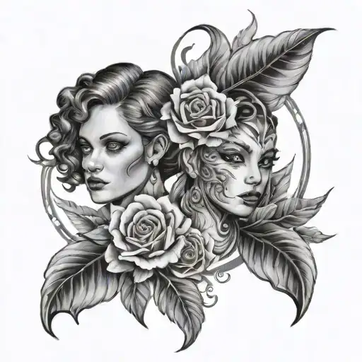 Maiara Twins Cascavel tattoo design idea